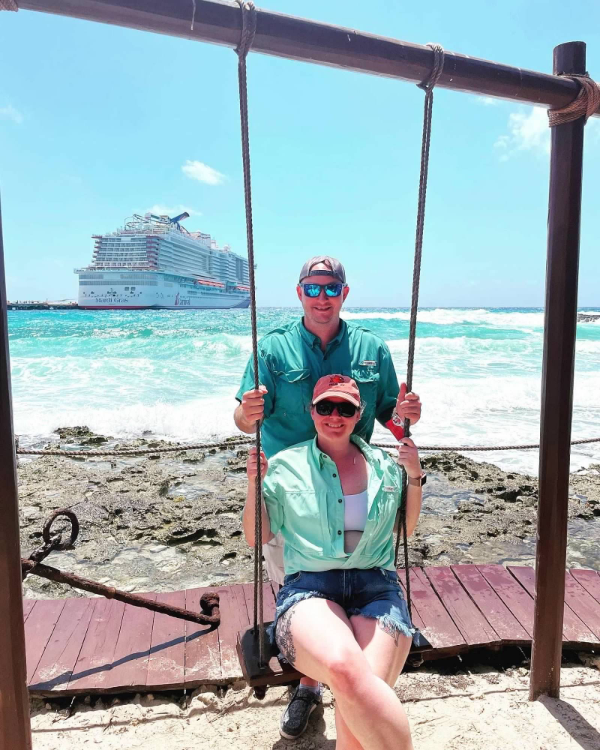 Alex Callaway on the beach