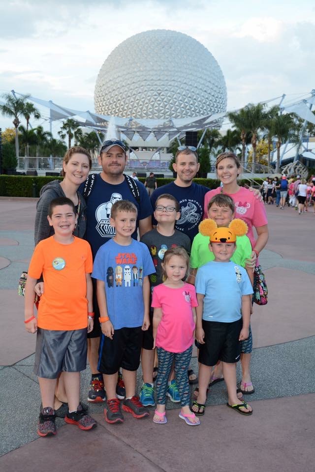 Sunny and Holly and family in EPCOT
