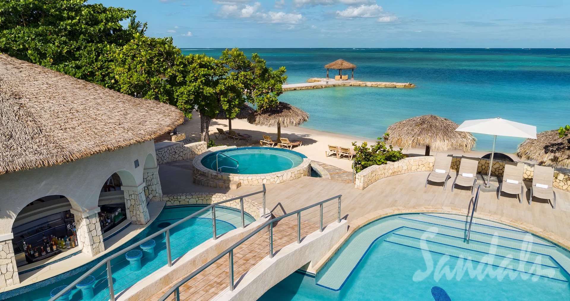 Sandals Pool and Beach