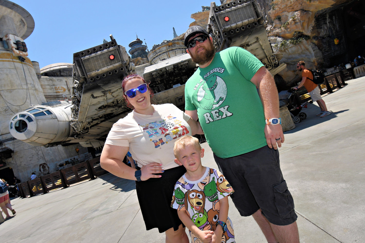 Elizabeth McCain and family at Hollywood Studios